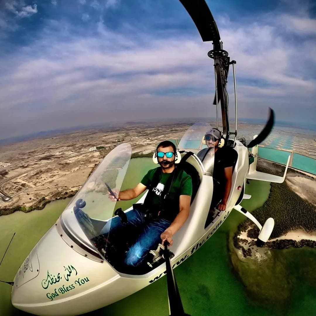 Asir: Gyrocopter flight experience